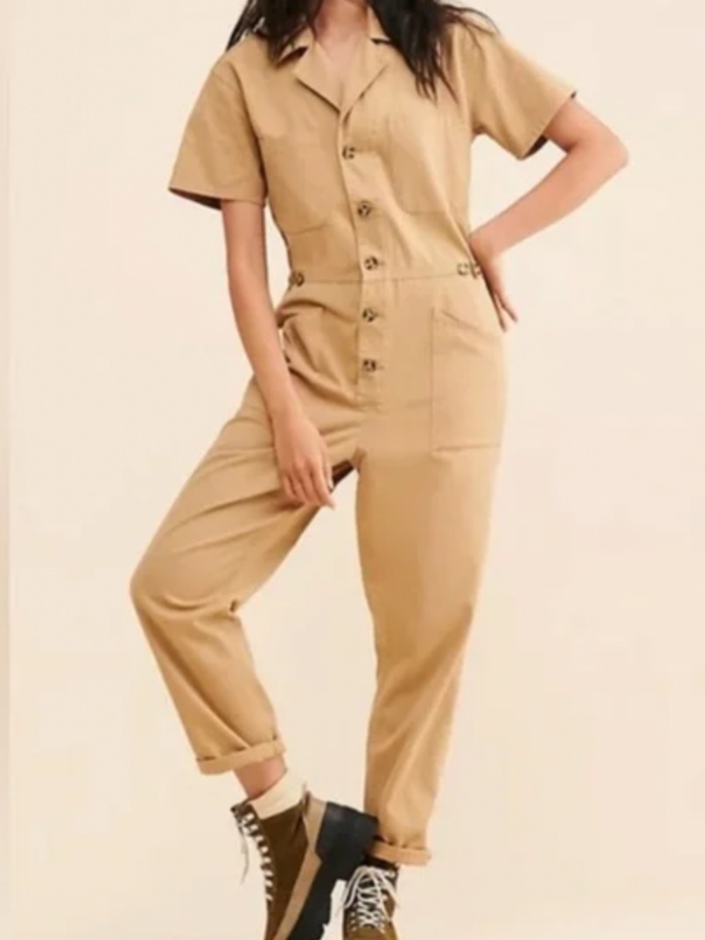 Pistola Grover Jumpsuit Khaki Field - Picture 2 of 4